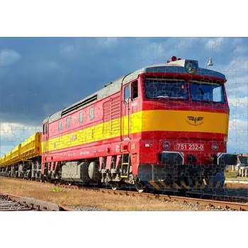 Puzzle Puzzle s vlakem lokomotivou 751 232-0 (foto puzzle vlak lokomotiva )
