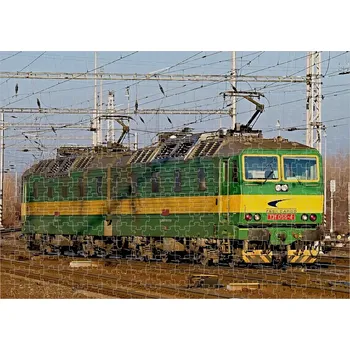 Puzzle Puzzle s lokomotivou 131 056-4 (foto puzzle vlak lokomotiva )