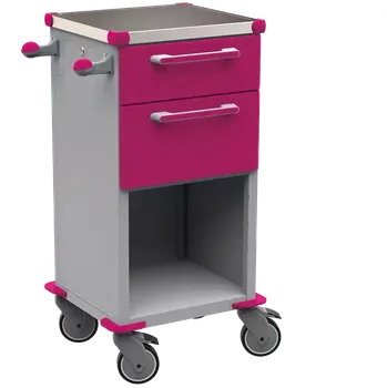 TINY 150 N vozík zdravotnický, plast ABS, fialová