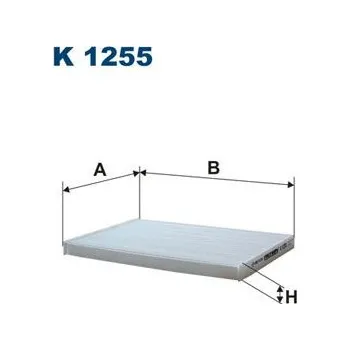Ventilátor topení a klimatizace Filtr, vzduch v interiéru FILTRON K 1255