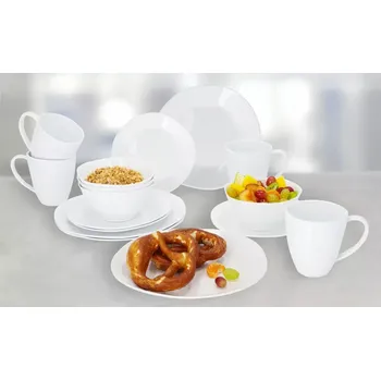 Příslušenství ke karavanu Sada nádobí Sevilla RPET 16ks - bílá