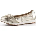 Caprice širší metalické baleríny Platin 9-22118-44 - 38 | P694646