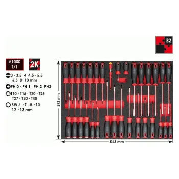 Auto-moto Sada šroubováků 32ks - VIGOR-V4230