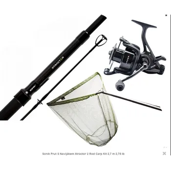Rybářský prut Sonik Prut S Navijákem Xtractor 2 Rod Carp Kit