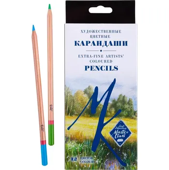 Kresba Umělecké pastelky Saint Petersburg Master Class - 12 barev