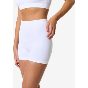 Kalhotky DECATHLON Dámské sportovní kraťasy s vysokým pasem XS BÍLÁ