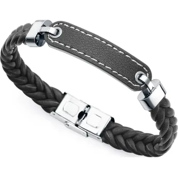 Náramek Viceroy Stylový pánský kožený náramek Magnum 15108P01010 + 2 měsíce na vrácení zboží