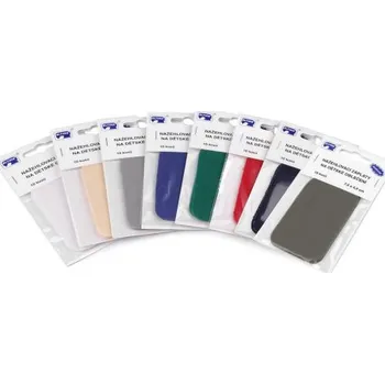 Nažehlovací záplata 7,6 x 4,9cm - 1ks, bílá