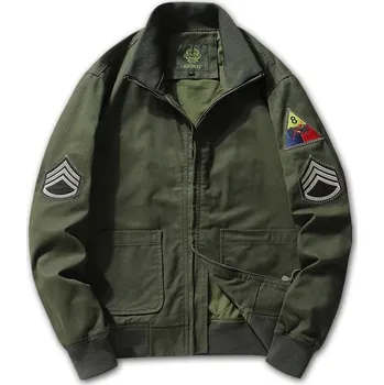 Pánská softshellová bunda Pánská vojenská bunda s nášivkami Barva: Zelená, Velikost: M