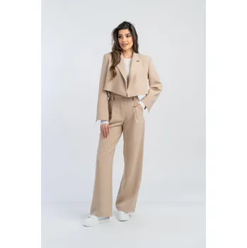 Dámské sako Dámský oblek EMILY velbloud 40