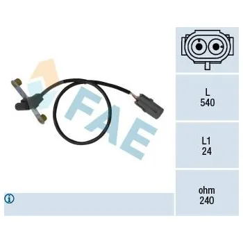 Kliková hřídel Generátor impulsů, klikový hřídel FAE 79023