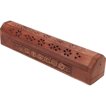 Vonná tyčinka Stojánek na vonné tyčinky truhlička relief Čakry