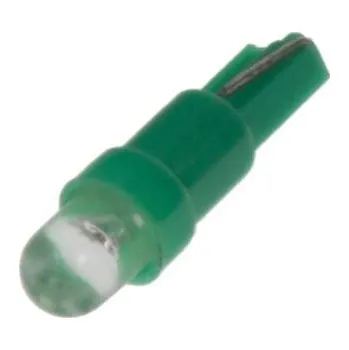 Autožárovka LED T5 zelená, 12V, 1LED