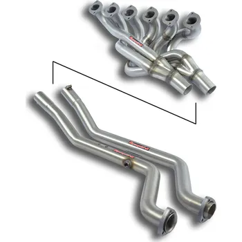 Střední díl výfuku Výfukové svody + spojovací trubky (pro vozy s levostranným řízením) Supersprint 781401