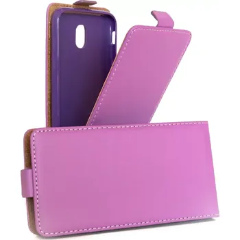 Pouzdro na mobilní telefon Pouzdro Forcell Slim Flip Flexi Samsung Galaxy J5 2017 Fialové