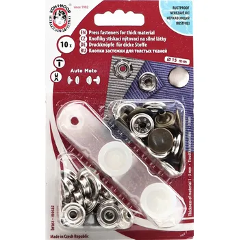 Nýt Kohinoor Druky kovové 15 mm, mosazné