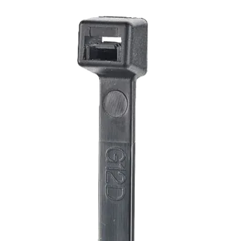 Stahovací páska S4-18-M0 Vázací plastová páska StrongHold, 2,5x100mm, Nylon 6.6, černá, UV stab, bal. 1000 kusů