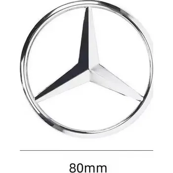 Znak automobilu Mercedes emblém na zadní kapotu chrom 80mm