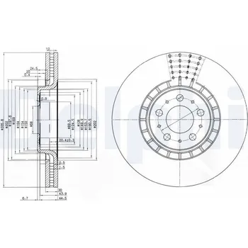Brzdový kotouč Brzdový kotouč DELPHI BG9783C