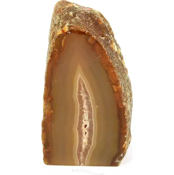 Přírodní kámen Achát hnědý geoda 319g (Brazílie)