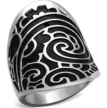 Prsten Šperky4U Ocelový prsten s ornamenty - velikost 62 - AL-0127-62