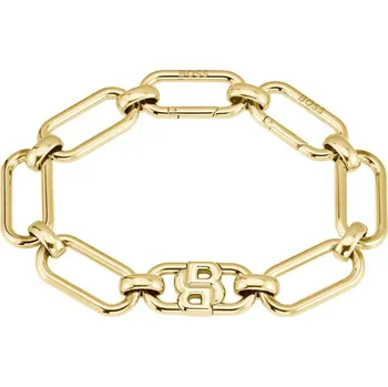 Náramek Hugo Boss Stylový pozlacený náramek Double B 1580628 + 2 měsíce na vrácení zboží