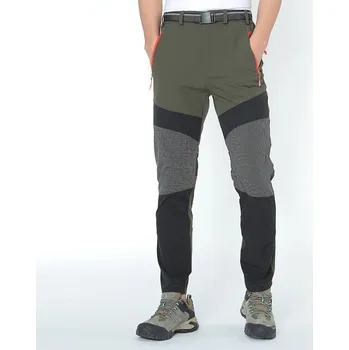 Pánské kalhoty Pánské outdoorové kalhoty voděodolné cargo Barva: Zelená, Velikost: 8XL