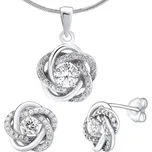 Silvego Stříbrný set šperků se zirkony Rosalyn JJJS0088 (náušnice, přívěsek) + 2 měsíce na vrácení zboží