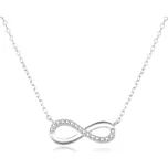 Beneto Stříbrný náhrdelník s nekonečnem AGS507/47L + 2 měsíce na vrácení zboží
