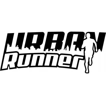 Samolepicí dekorace na vozidlo ČERNÁ REFLEXNÍ NÁLEPKA NA AUTO URBAN RUNNER