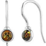 Silvego Stříbrné náušnice s přírodním Jantarem AAJ414S2 + 2 měsíce na vrácení zboží