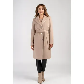 Dámský kabát Kabát MOLLIE světle béžový alpaka 36