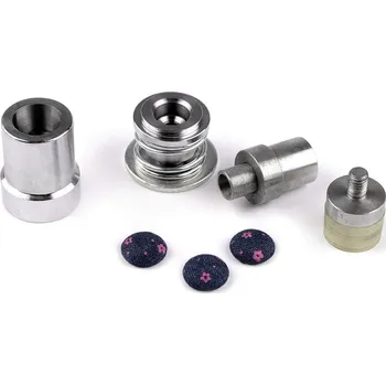 Knoflík Sada pístů na potahování knoflíků (kšiltovka) - nikl