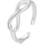 Beneto Módní stříbrný prsten na nohu nekonečno AGGF492 + 2 měsíce na vrácení zboží