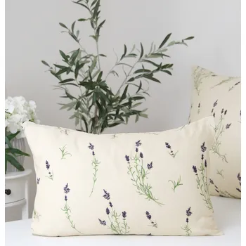 Povlak na dekorativní polštářek Mušelínový povlak na polštář 40 × 60 cm - Levandule 02