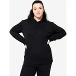 DOMYOS Dámská fitness mikina s kapucí S ČERNÁ