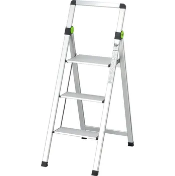 Žebřík Stalco Perfect Mini Slim jednostranné Al schůdky s madlem - 3 příčky