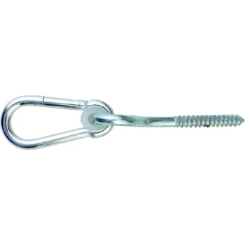 Příslušenství k zahradnímu nábytku Houpačkový hák s karabinou 10,6 x 230 vrut