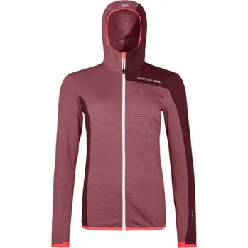 Pánská mikina Dámská mikina s kapucí ORTOVOX Fleece Light Grid Mountain Rose - M