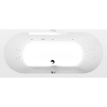 Vana LEVANA hydromasážní vana, 170x80x39cm, Highline Hydro, chrom