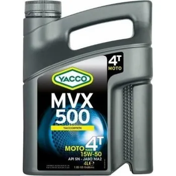 Autodíl Motorový olej Yacco MVX 500 4T 15W-50, 4L