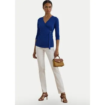Dámská halenka LAUREN RALPH LAUREN Halenka 200889081020 Modrá Slim Fit M