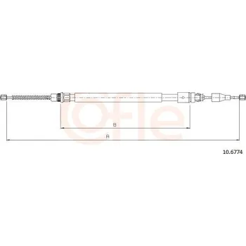 Autodíl Tažné lanko, parkovací brzda COFLE 10.6774