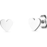 Vuch Minimalistické ocelové náušnice Srdíčka Silver Ischi + 2 měsíce na vrácení zboží