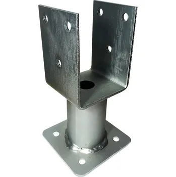 Tesařské kování Patka U s deskou 80x80