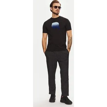 Pánské tričko KARL LAGERFELD T-Shirt 755426 551242 Černá Regular Fit M