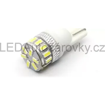 Autožárovka LED žárovky T10 W5W - 18x SMD 3014 12V 1.5W 50Lux bílá