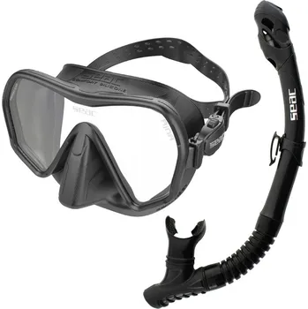Potápěčská maska Seac sub Set SeacSub Ajna + Šnorchl Reverse Dry Barva: černá