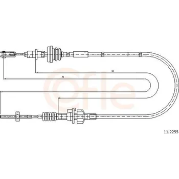 Spojkové lanko Tažné lanko, ovládání spojky COFLE 11.2255
