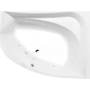 Vana TANYA R hydromasážní vana, 160x120x49cm, Highline Hydro, chrom